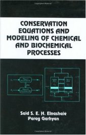 book Conservation Equations And Modeling Of Chemical And Biochemical Processes 