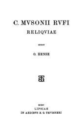 book C. Musonii Rufi Reliquiae