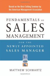 book Fundamentals of Sales Management for the Newly Appointed Sales Manager