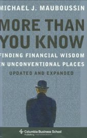 book More Than You Know: Finding Financial Wisdom in Unconventional Places