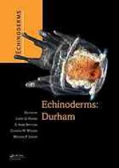 book Echinoderms: Durham: Proceedings of the 12th International Echinoderm Conference, 7-11 August 2006, Durham, New Hampshire, U.S.A.