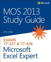 book MOS 2013 Study Guide for Microsoft Excel Expert