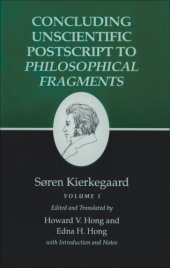 book Concluding Unscientific Postscript to Philosophical Fragments, Volume I