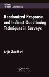 book Randomized response and indirect questioning techniques in surveys