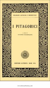 book I pitagorici