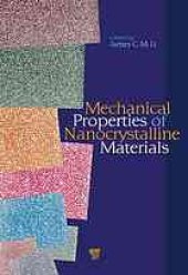 book Mechanical properties of nanocrystalline materials