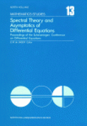 book Spectral Theory and Asymptotics of Differential Equations, proceedings of the Scheveningen conference on differential equations