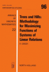 book Trees and Hills: Methodology for Maximizing Functions of Systems of Linear Relations