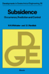 book Subsidence: Occurrence, Prediction and Control