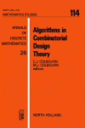 book Algorithms in Combinatorial Design Theory