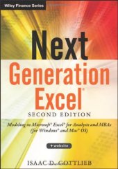 book Next Generation Excel: Modeling In Excel For Analysts And MBAs