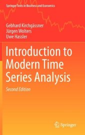 book Introduction to Modern Time Series Analysis