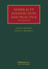 book Admiralty Jurisdiction and Practice