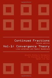 book Continued Fractions Vol 1: Convergence Theory