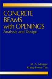 book Concrete Beams with Openings: Analysis and Design