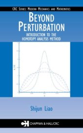 book Beyond Perturbation: Introduction to the Homotopy Analysis Method