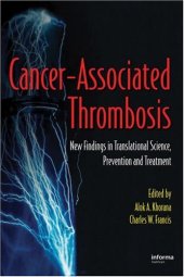 book Cancer-Associated Thrombosis: New Findings in Translational Science, Prevention, and Treatment