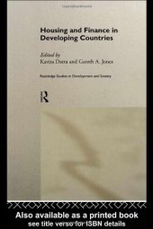 book Housing and Finance in Developing Countries