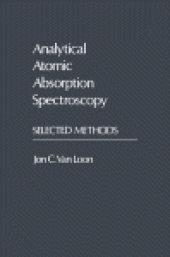 book Analytical Atomic Absorption Spectroscopy. Selected Methods