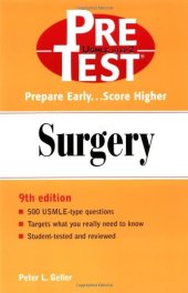 book Surgery: PreTest Self-Assessment and Review