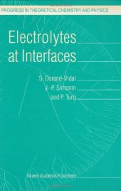 book Electrolytes at Interfaces 