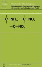 book The Chemistry of Amino, Nitroso, Nitro and Related Groups, Supplement F2 Part 2