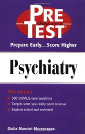 book Psychiatry: PreTest Self-Assessment and Review