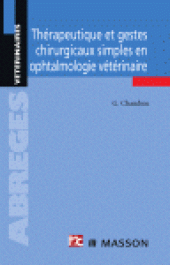 book Thérapeutique et gestes chirurgicaux simples en ophtalmologie vétérinaire