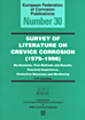 book Survey of Literature on Crevice Corrosion (1979-1998) - Prepared by Ijsseling, F.P. and the Working Party on Marine Corrosion