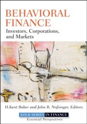 book Behavioral Finance: Investors, Corporations, and Markets