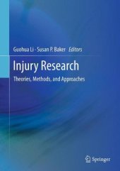 book Injury Research: Theories, Methods, and Approaches