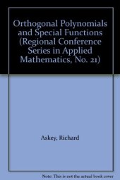 book Orthogonal Polynomials and Special Functions