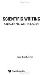 book Scientific Writing: A Reader and Writer's Guide