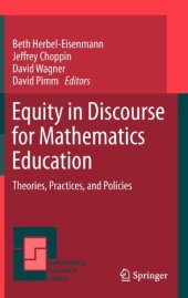 book Equity in Discourse for Mathematics Education: Theories, Practices, and Policies