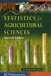 book Statistics for Agricultural Sciences