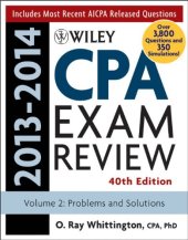 book Wiley CPA Examination Review 2013-2014, Problems and Solutions