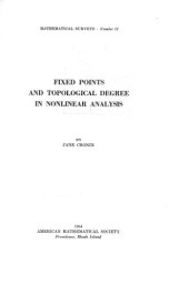 book Fixed Points Degree in NonLinear Analysis