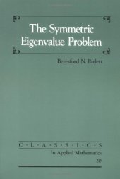 book The Symmetric Eigenvalue Problem