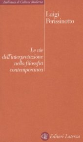 book Le vie dell'interpretazione nella filosofia contemporanea