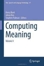 book Computing Meaning: Volume 4