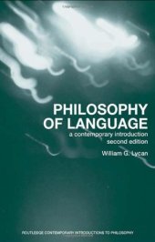 book Philosophy of Language: A Contemporary Introduction