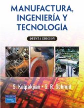 book Manufactura, ingenieria y tecnologia