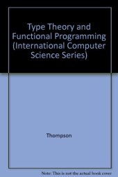 book Type Theory and Functional Programming