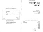 book Teoria do Verso [versificação portuguesa, métrica portuguesa]