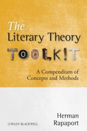 book The Literary Theory Toolkit: A Compendium of Concepts and Methods