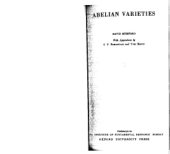 book Abelian Varieties