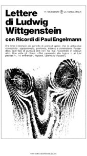 book Lettere di Ludwig Wittgenstein con Ricordi di Paul Engelmann