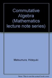 book Commutative Algebra