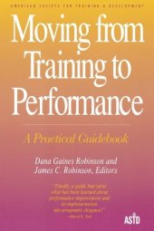 book Moving from Training to Performance, A Practical Guidebook