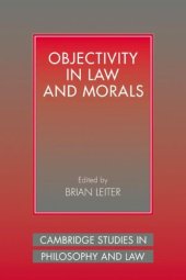 book Objectivity in Law and Morals